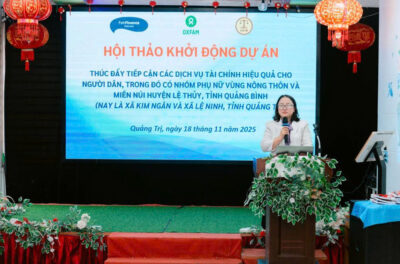 Bà Nguyễn Thị Thuỳ - Giám đốc TT LACEM phát biểu khai mạc Hội thảo